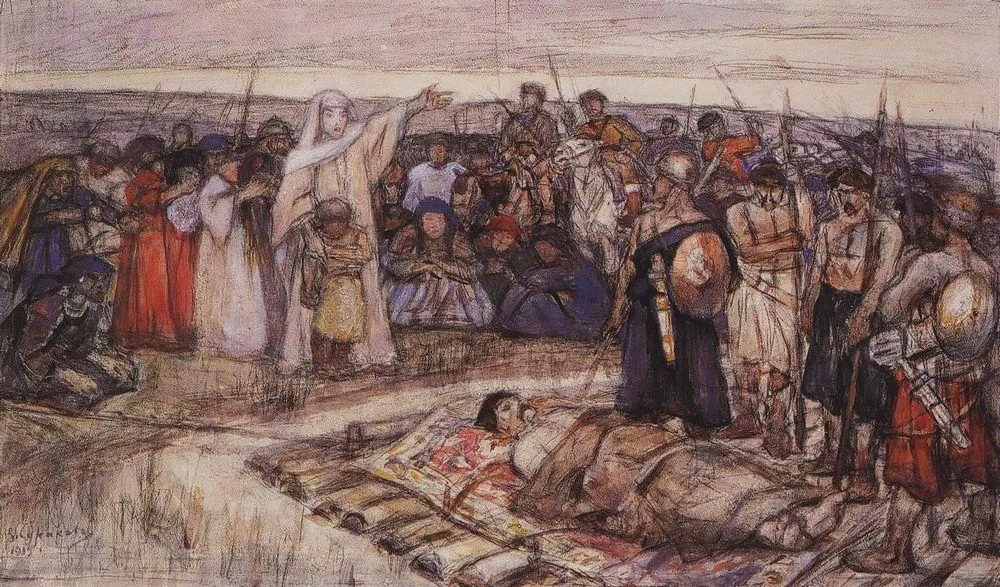 Death of Igor and Olga's revenge historical image 1
