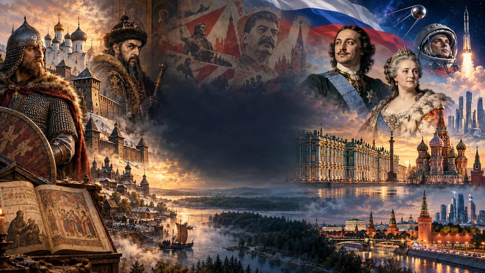 Russian history introductory artwork